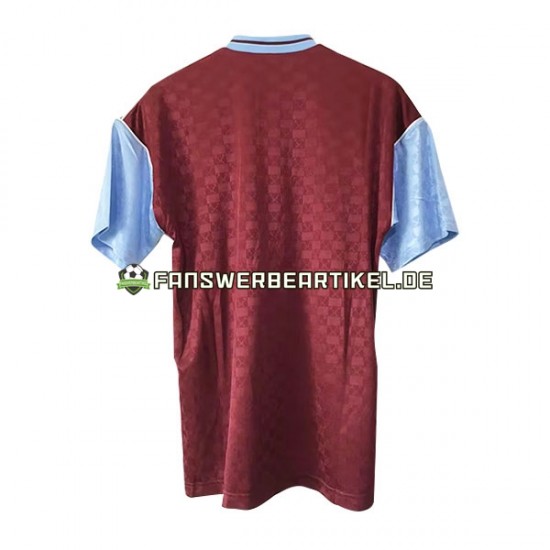 Retro Trikot West Ham United Herren Heimausrüstung 1989-1990 Kurzarm