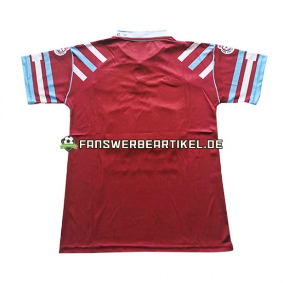 Retro Trikot West Ham United Herren Heimausrüstung 1991-1992 Kurzarm