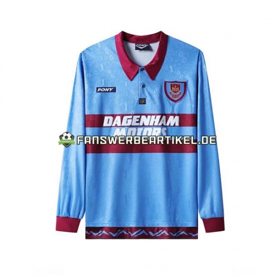 Retro Trikot West Ham United Herren Heimausrüstung 1995-1996 Langarm