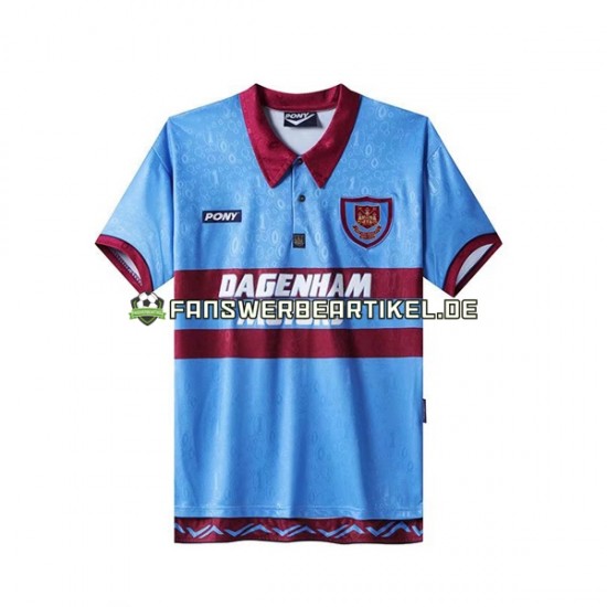 Retro Trikot West Ham United Herren Heimausrüstung 1995-1996 Kurzarm