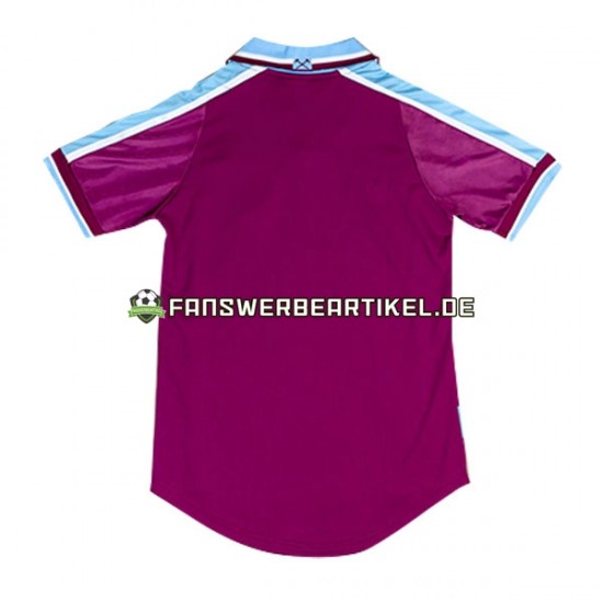 Retro Trikot West Ham United Herren Heimausrüstung 1999-2001 Kurzarm