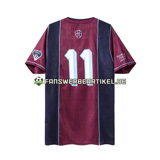 Retro Iron Maiden Trikot West Ham United Herren Auswärtsausrüstung 2011 Kurzarm