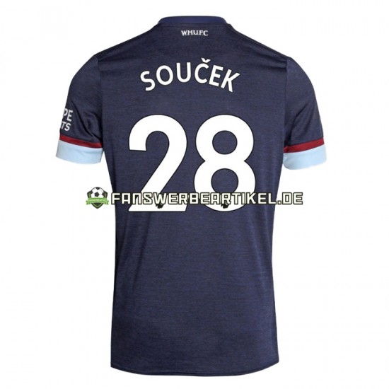 Tomas Soucek 28 Trikot West Ham United Herren Ausweich ausrüstung 2021-2022 Kurzarm