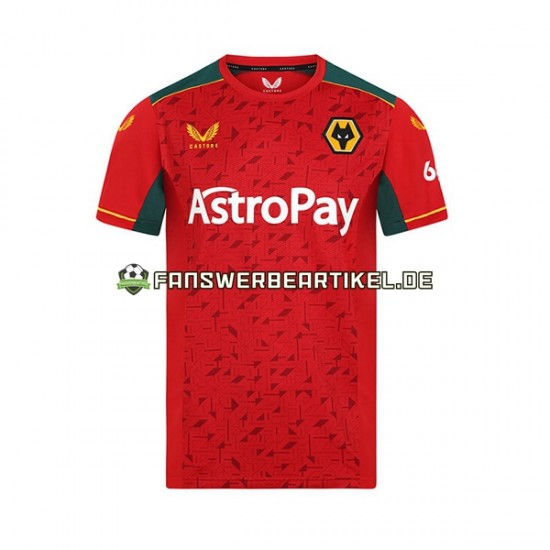 Trikot Wolverhampton Wanderers Herren Auswärtsausrüstung 2023-2024 Kurzarm