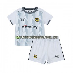 Trikot Wolverhampton Wanderers Kinder Ausweich ausrüstung 2023-2024 Kurzarm