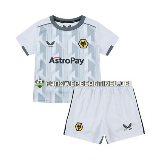 Trikot Wolverhampton Wanderers Kinder Ausweich ausrüstung 2023-2024 Kurzarm