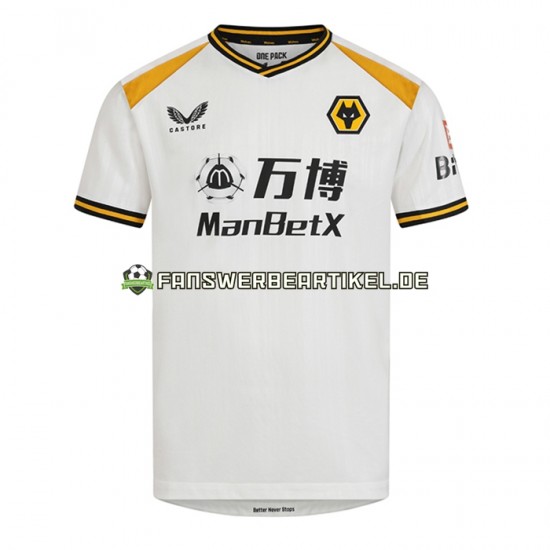 Trikot Wolverhampton Wanderers Herren Ausweich ausrüstung 2022-2023 Kurzarm