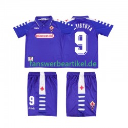 BATISTUTA 9 Retro 1998 Trikot AC Florenz Kinder Heimausrüstung 1999 Kurzarm