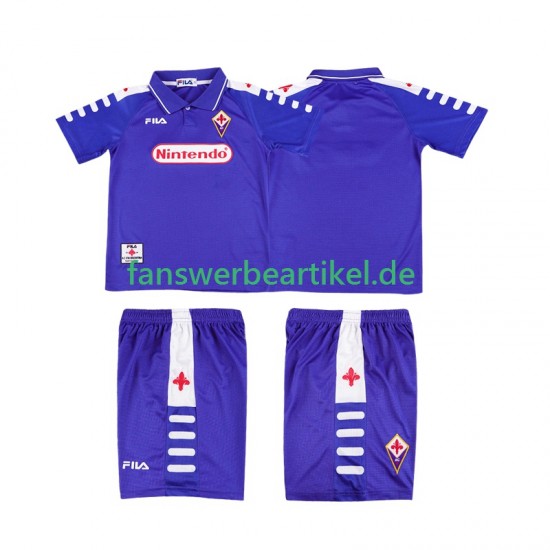 Retro 1998 Trikot AC Florenz Kinder Heimausrüstung 1999 Kurzarm
