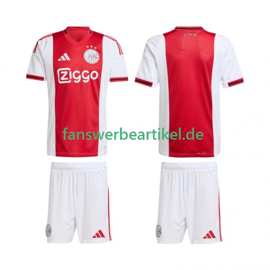 Trikot Ajax Amsterdam Kinder Heimausrüstung 2025-2026 Kurzarm