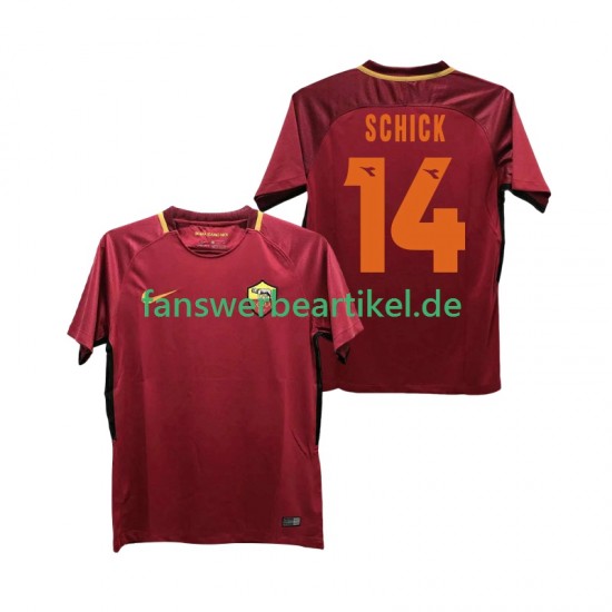 SCHICK 14 Retro 2017-2018 Trikot AS Rom Herren Heimausrüstung Kurzarm