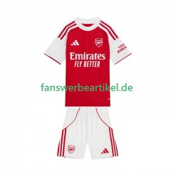 Trikot Arsenal Kinder Heimausrüstung 2025-2026 Kurzarm