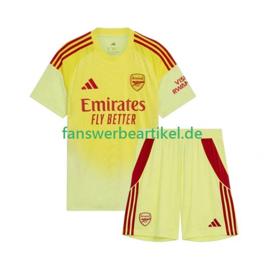 Torwart Trikot Arsenal Kinder Heimausrüstung 2025-2026 Kurzarm