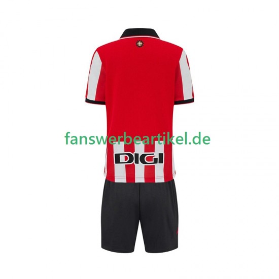 Trikot Athletic Bilbao Kinder Heimausrüstung 2025-2026 Kurzarm