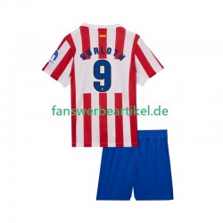 Alexander Sorloth 9 Trikot Atlético Madrid Kinder Heimausrüstung 2025-2026 Kurzarm