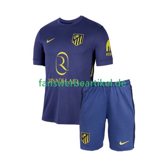 Trikot Atlético Madrid Kinder Auswärtsausrüstung 2025-2026 Kurzarm