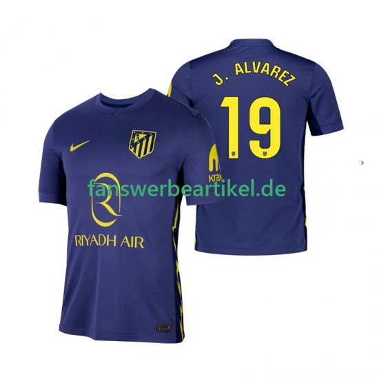 Julian Alvarez 19 Trikot Atlético Madrid Herren Auswärtsausrüstung 2025-2026 Kurzarm