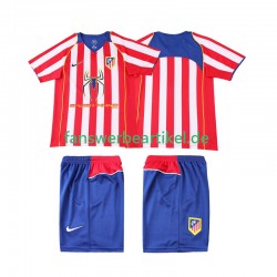 Retro 2005 Trikot Atlético Madrid Kinder Heimausrüstung 2004 Kurzarm