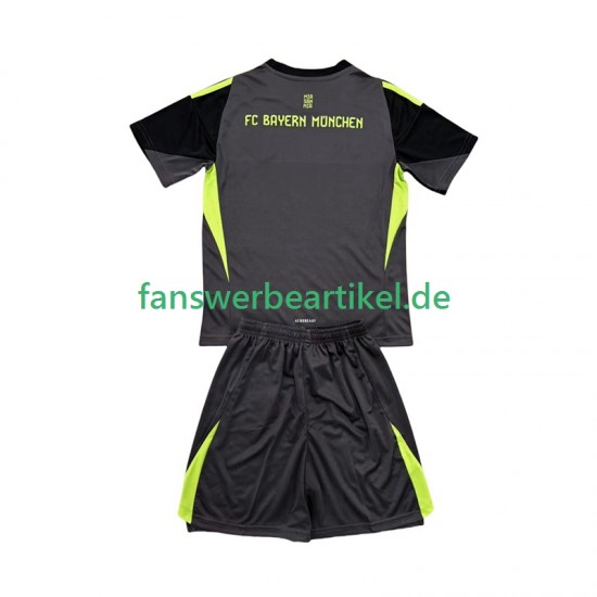 Torwart Trikot FC Bayern München Kinder Ausweich ausrüstung 2025-2026 Kurzarm