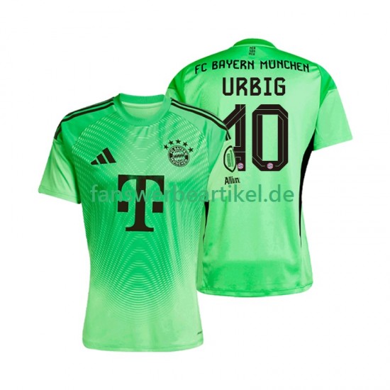 Jonas Urbig 40 Torwart Trikot FC Bayern München Herren Heimausrüstung 2025-2026 Kurzarm