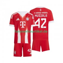 Jamal Musiala 42 Trikot FC Bayern München Kinder Heimausrüstung 2025-2026 Kurzarm