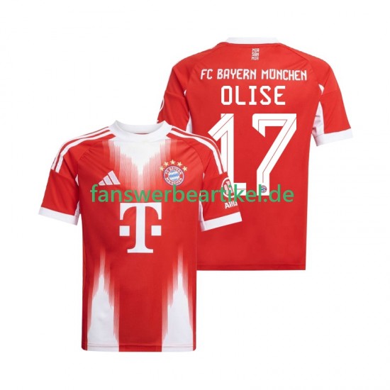 Michael Olise 17 Trikot FC Bayern München Herren Heimausrüstung 2025-2026 Kurzarm