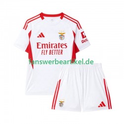 Trikot Benfica Kinder Ausweich ausrüstung 2025-2026 Kurzarm