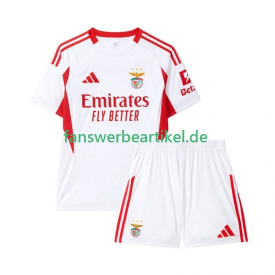 Trikot Benfica Kinder Ausweich ausrüstung 2025-2026 Kurzarm
