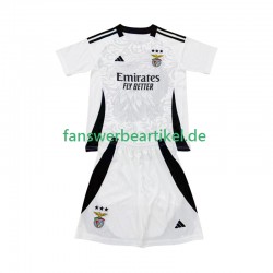 Special Trikot Benfica Kinder Heimausrüstung Weiß 2025-2026 Kurzarm
