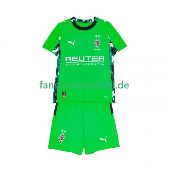 Trikot Borussia Mönchengladbach Kinder Auswärtsausrüstung 2025-2026 Kurzarm