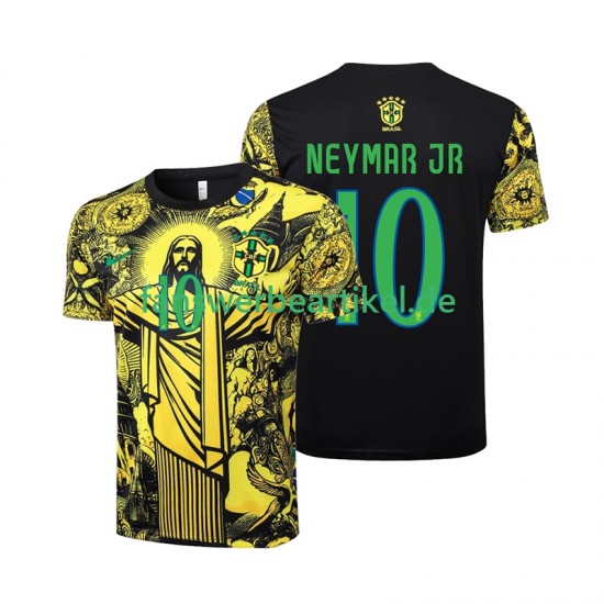 Neymar JR 10 Jesus Trikot Brasilien Herren Heimausrüstung 2024 Kurzarm