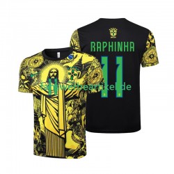 RAPHINHA 11 Jesus Trikot Brasilien Herren Heimausrüstung 2024 Kurzarm