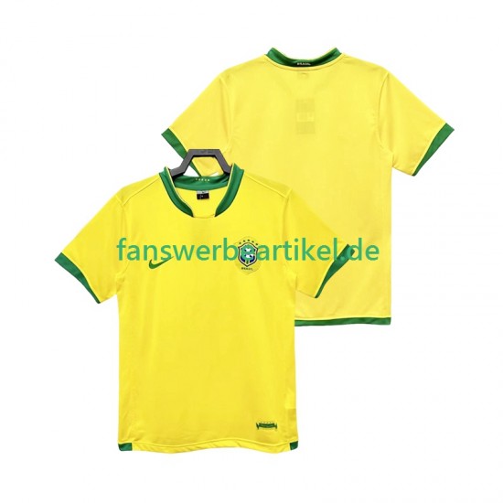 Retro Trikot Brasilien Herren Heimausrüstung 2006 Kurzarm