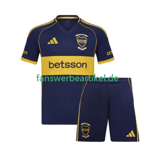 Trikot Boca Juniors Kinder Heimausrüstung 2025-2026 Kurzarm
