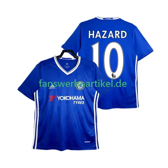 HAZARD 10 Retro 2016-2017 Trikot Chelsea Herren Heimausrüstung Kurzarm