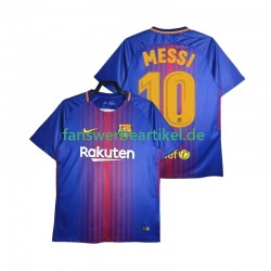 Lionel Messi 10 Retro 2017-2018 Trikot FC Barcelona Herren Heimausrüstung Kurzarm