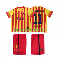 Neymar JR 11 Retro 2013 2014 Trikot FC Barcelona Kinder Auswärtsausrüstung Kurzarm