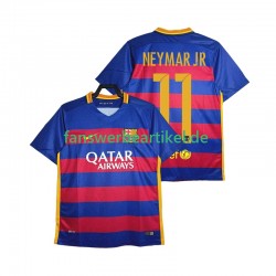 Neymar JR 11 Retro 2015-2016 Trikot FC Barcelona Herren Heimausrüstung Kurzarm