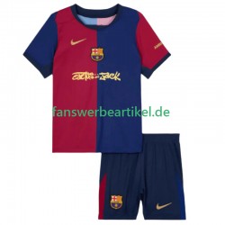 TRAVIS SCOTT Trikot FC Barcelona Kinder Heimausrüstung 2024-2025 Kurzarm
