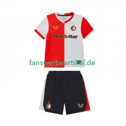 Trikot Feyenoord Rotterdam Kinder Heimausrüstung 2025-2026 Kurzarm