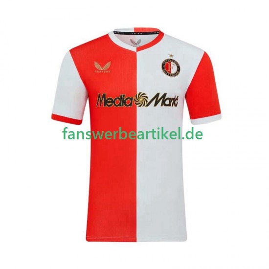Trikot Feyenoord Rotterdam Herren Heimausrüstung 2025-2026 Kurzarm