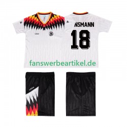 KLINSMANN 18 Retro Trikot Deutschland Kinder Heimausrüstung 1994 Kurzarm