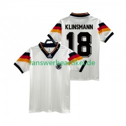 KLINSMANN 18 Retro 1992 Trikot Deutschland Herren Heimausrüstung Kurzarm