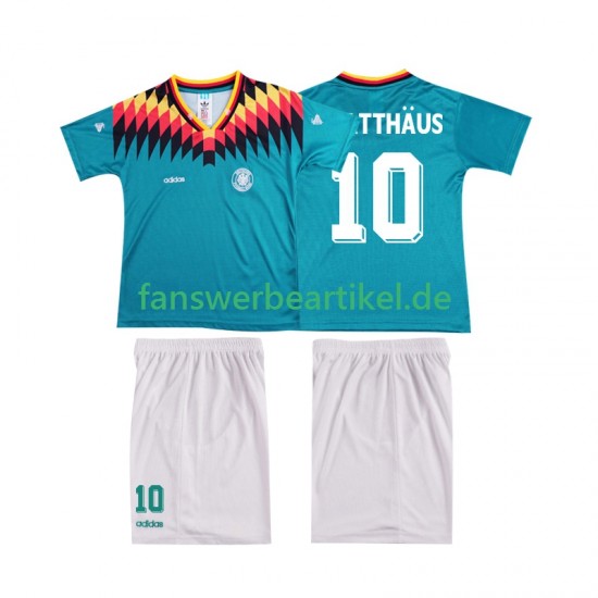 MATTHAUS 10 Retro Trikot Deutschland Kinder Auswärtsausrüstung 1994 Kurzarm