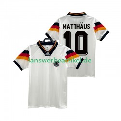 MATTHAUS 10 Retro 1992 Trikot Deutschland Herren Heimausrüstung Kurzarm