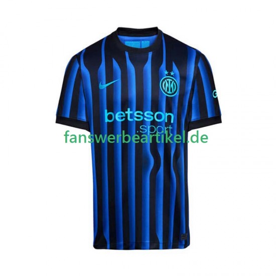Trikot Inter Mailand Herren Heimausrüstung 2025-2026 Kurzarm