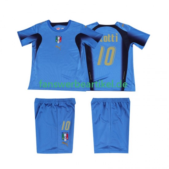 TOTTI 10 Retro Trikot Italien Kinder Heimausrüstung 2006 Kurzarm