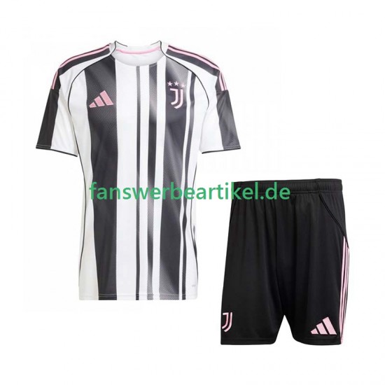 Trikot Juventus Turin Kinder Heimausrüstung 2025-2026 Kurzarm