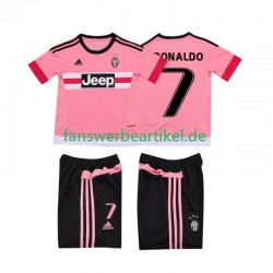Cristiano RONALDO 7 Retro 2015 2016 Trikot Juventus Turin Kinder Auswärtsausrüstung Kurzarm