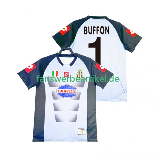 Buffon 1 Retro Torwart Trikot Juventus Turin Herren Heimausrüstung 2002-2003 Kurzarm